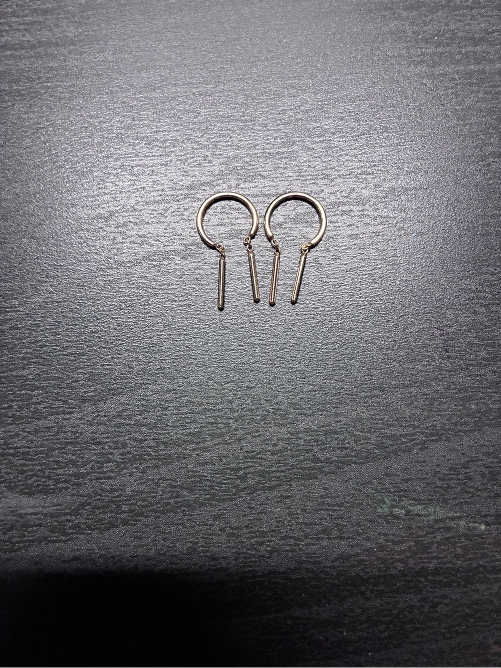 Jack + G Baby Chime Hoop Earrings (Pair) 14k YG 18ga